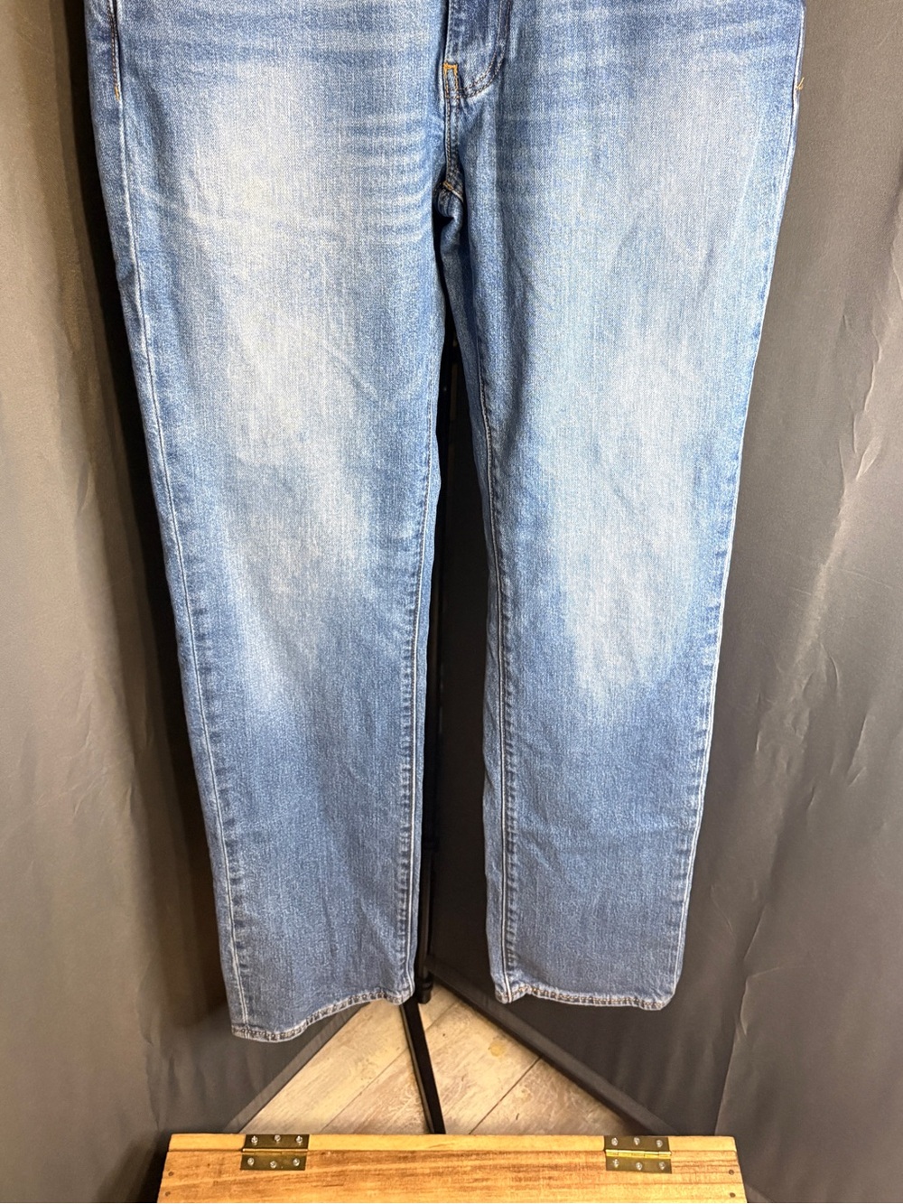 Levi's Premium 511 Slim Jeans Mens 34x34 Medium Wash Selvedge Watch Pocket Dist